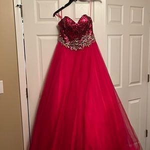 Fuschia pink Joli pageant dress